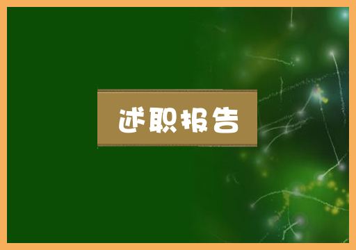 述职报告